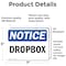 Signmission Drop Box, 7 in W x Rectangle, Vinyl Decal OS-2PACK-NS-D-57-L-11565 - alternate 5